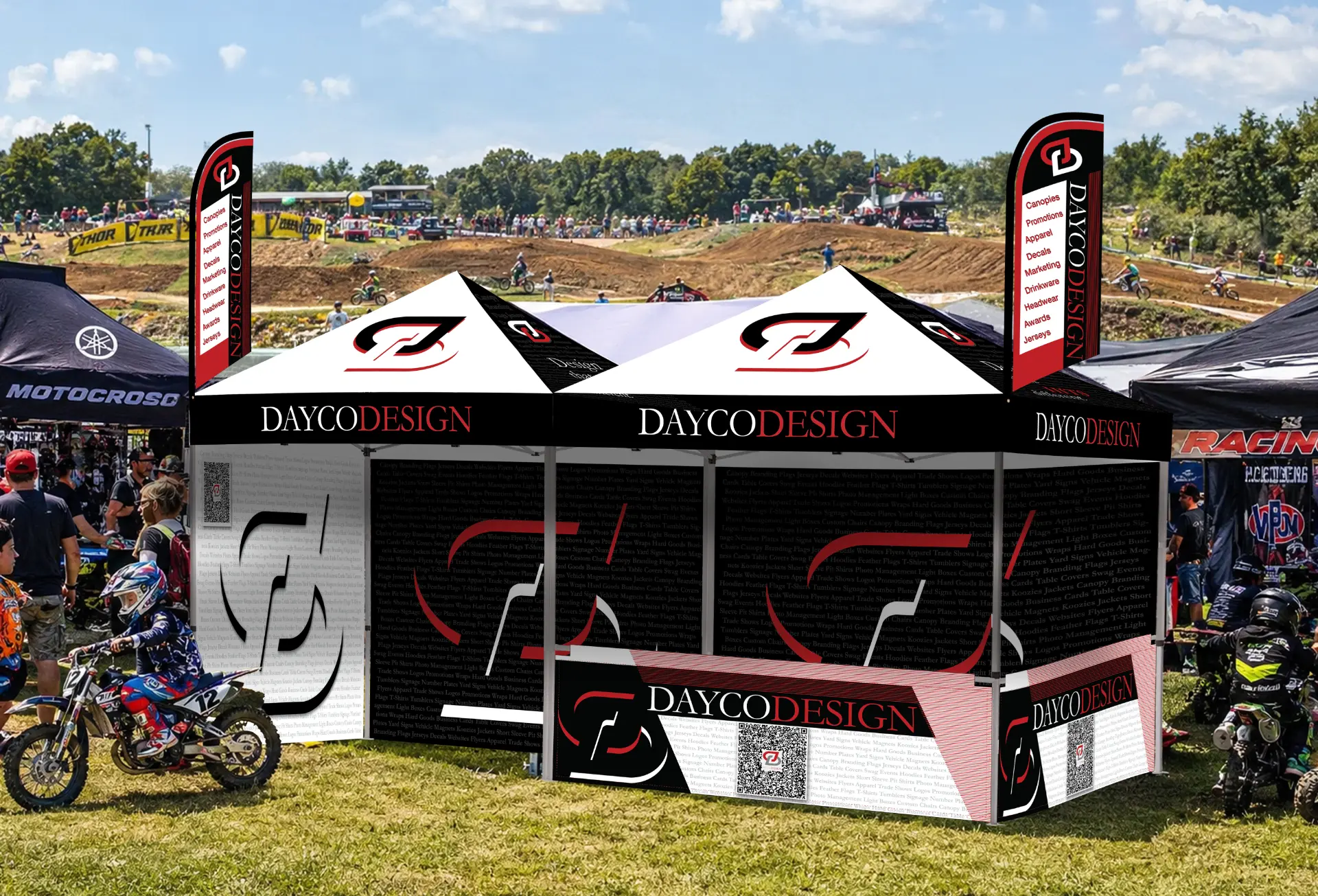 Dayco Design canopy systems and apparel